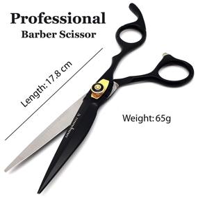 img 3 attached to 💇 Saaqaans MSS-01 Hairdressing Scissors Set: Stylish, Professional Hair Cutting Scissors for Barbers, Hairdressers, and Salons - Including Texture/Thinning Shear, Straight Edge Razor, and 10 Blades with Case