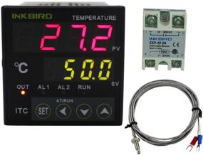 img 4 attached to 🌡️ Inkbird ITC-100VH PID Temperature Controller with 40DA SSR Relay and K Thermocouple