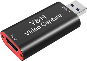 img 4 attached to 📷 Y&amp;H Cam Link 1080P 60fps: Улучшенная видеозахватная карта HDMI для зеркальной камеры, видеокамеры, экшн-камеры - Компактная запись HD-видео и поддержка прямой трансляции.