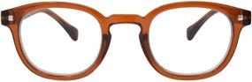 img 1 attached to 👓 Joseph Progressive Multifocus Reading Glasses: Blue Light Blocking for Women & Men, No Line Multifocal Readers (Brown) +2.50 - Enhance Clarity & Reduce Eye Strain!