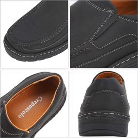 img 2 attached to CREPUSCOLO Classic Breathable Walking Numeric_10 Men's Shoes and Loafers & Slip-Ons