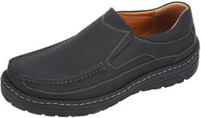 img 4 attached to CREPUSCOLO Classic Breathable Walking Numeric_10 Men's Shoes and Loafers & Slip-Ons