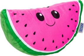 img 4 attached to FUNZIEZ Watermelon Plush Decorative Pillow