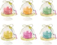 🎩 настоящие купола для торта мэд хаттера из алисы для чаепития или свадьбы, многоцветные (упаковка из 6) от talking tables логотип