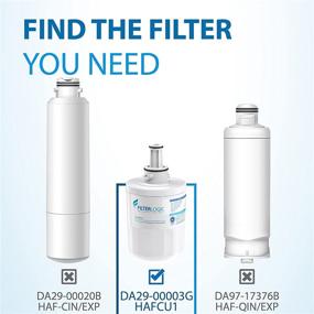 img 2 attached to 🧊 DA29-00003G Refrigerator Water Filter by FilterLogic - Replacement for Samsung DA29-00003B, Compatible with RSG257AARS, RFG237AARS, HAFCU1, RFG297AARS, RS22HDHPNSR, WSS-1, Includes 3 Filters