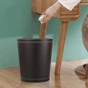 img 3 attached to 🗑️ Premium Leather Trash Cans: Elegant Storage Bins for Bathroom, Kitchen, Office, and High-Class Hotels