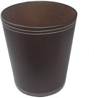 🗑️ premium leather trash cans: elegant storage bins for bathroom, kitchen, office, and high-class hotels logo