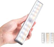 🔦 homelife led bars motion sensor lights | wireless dimmable under cabinet lighting with 20 leds | rechargeable battery, magnetic & removable kitchen lights | closet light for safe night lighting логотип