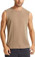 🏋️ crz yoga men's moisture-wicking sleeveless shirts - lightweight pima cotton tank tops for workout, muscle tank логотип