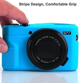 img 3 attached to G7X Mark II Case G7X Mark III Case G7X Camera Silicone Case Ultra-Thin Lightweight Rubber Soft Silicone Case Bag Cover For Canon PowerShot G7X G7X Mark II G7X Mark III Microfiber Cloth (Blue)
