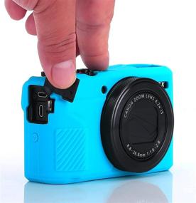 img 1 attached to G7X Mark II Case G7X Mark III Case G7X Camera Silicone Case Ultra-Thin Lightweight Rubber Soft Silicone Case Bag Cover For Canon PowerShot G7X G7X Mark II G7X Mark III Microfiber Cloth (Blue)