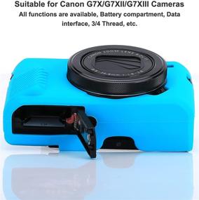 img 2 attached to G7X Mark II Case G7X Mark III Case G7X Camera Silicone Case Ultra-Thin Lightweight Rubber Soft Silicone Case Bag Cover For Canon PowerShot G7X G7X Mark II G7X Mark III Microfiber Cloth (Blue)