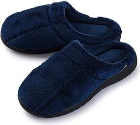 img 4 attached to 🌟 Comfortable and Stylish: Pupeez Boy’s Terry Clog Big Kids Slippers