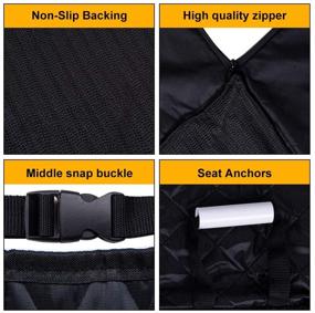 img 1 attached to Premium LKJYBG Multi Dog Car Seat Covers: 100% Waterproof, Non Slip, Durable for Cars, Trucks & SUVs