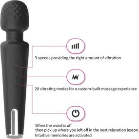 img 2 attached to Personal Massager Powerful Waterproof Rechargeable