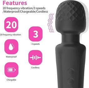img 1 attached to Personal Massager Powerful Waterproof Rechargeable