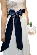 👰 classic ribbon formal wedding dress accessories for women's belts logo