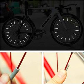 img 1 attached to 🚲 Catazer 3M Scotchlite Patented Spoke Reflector: Illuminate Your Bicycle with 36pcs Reflective Brilliance