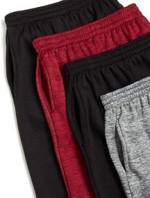 img 3 attached to 👖 Quad Seven Boys' Sweatpants: 4 Pack Active Fleece Cargo and Basic Jogger Pants (Size 8-18) - Ultimate Comfort and Versatility for Boys!