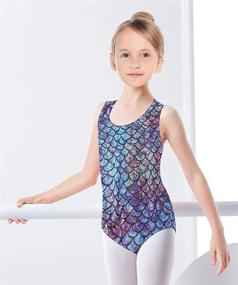 img 2 attached to 🤸 Stunning Gymnastics Leotards: Lovefairy Sparkle Activewear for Girls 3-8 Years - Perfect for Dance, Ballet & Athletics