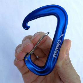 img 2 attached to 🔒 CARAPEAK 12kN Heavy Duty Small D Shape Aluminium Carabiners - Versatile Clips for Hammock, Camping, Hiking & Backpacking - Secure and Lightweight