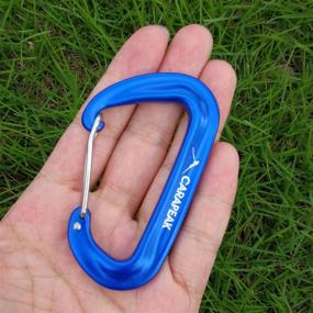 img 3 attached to 🔒 CARAPEAK 12kN Heavy Duty Small D Shape Aluminium Carabiners - Versatile Clips for Hammock, Camping, Hiking & Backpacking - Secure and Lightweight