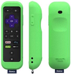 img 2 attached to Roku Gaming Remote Case SIKAI Shockproof Protective Case For Roku 3 (4230 And 4200) Roku 2 (4210) RC54R Enhanced Remote Anti-Slip Washable Dust-Proof Anti-Lost With Hand Strap (Glow In Dark Green)