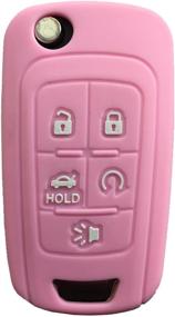 img 3 attached to 🔑 Rpkey Silicone Key Fob Cover Case Protector Replacement for Chevrolet Camaro Cruze Equinox Impala Malibu Sonic (Pink)