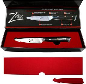 img 3 attached to Нож для чистки Zelite Infinity 4 дюйма - серия Alpha-Royal, японская сталь AUS-10 Super Steel Damascus - бритвенно острое, долговечное лезвие