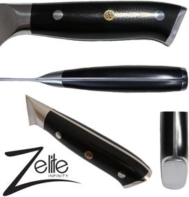 img 2 attached to Нож для чистки Zelite Infinity 4 дюйма - серия Alpha-Royal, японская сталь AUS-10 Super Steel Damascus - бритвенно острое, долговечное лезвие