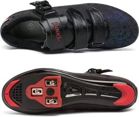 img 2 attached to 🚴 Road Bike Shoes for Men's Cycling with Look Delta Cleats for Lock Pedals - Ideal Spin Shoes for Road, Peloton, and Indoor Biking