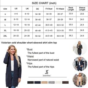 img 2 attached to Sleeve Overcoat Outwear Cardigan Multicolored Women's Clothing for Coats, Jackets & Vests