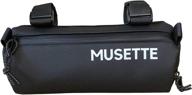 🚴 stay organized and dry with the musette cycling black waterproof handlebar bag! logo