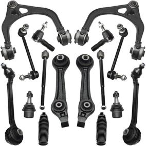 img 4 attached to 🔧 Detroit Axle - Complete Front Control Arm Replacement Set for 300 Dodge Charger Challenger Magnum - 16 pc Kit