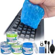 🧹 ultimate 4 pack keyboard cleaner with 5 cleaning kit - car vent, dash, printers, calculators, speakers logo