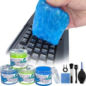 img 4 attached to 🧹 Ultimate 4 Pack Keyboard Cleaner with 5 Cleaning Kit - Car Vent, Dash, Printers, Calculators, Speakers