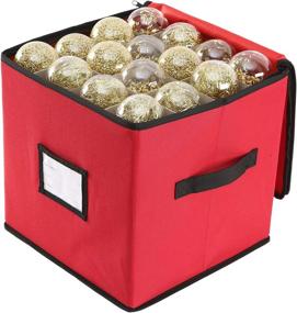 img 4 attached to 🎄 Sattiyrch Christmas Ornament Storage Box - 64 Standard Ornaments Holder, 4-Layer Xmas Storage Containers