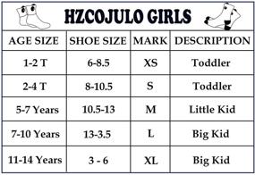 img 3 attached to Kids Toddler Big Little Girls Fashion Cotton Crew Cute Socks - 5 Pairs by Hzcojulo