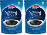 🚰 glisten dp06n-pb garbage disposer cleaner foaming, lemon scent, 2-pack (8 uses), blue, 9 ounce logo