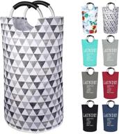 🧺 dalykate oxford fabric laundry hamper - large 82l capacity, collapsible clothes basket with handles. waterproof washing bin for college dorms and families. portable & foldable clothes storage bag for dirty laundry логотип