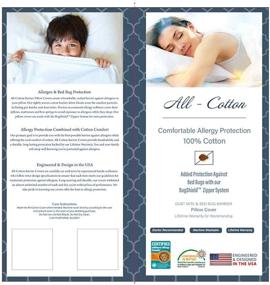 img 2 attached to 🌸 National Allergy Queen 3 Pack White Pillow Cover: Ultimate Protection for Allergen-Free Sleep