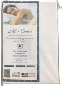 img 3 attached to 🌸 National Allergy Queen 3 Pack White Pillow Cover: Ultimate Protection for Allergen-Free Sleep