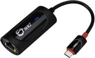 🔌 siig usb type c to gigabit ethernet adapter - reliable 10/100/1000 mbps lan converter for windows and mac systems, thunderbolt 3 compatible (black) logo