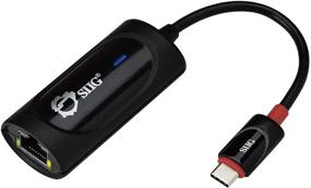 img 4 attached to 🔌 SIIG USB Type C to Gigabit Ethernet Adapter - Reliable 10/100/1000 Mbps LAN Converter for Windows and Mac Systems, Thunderbolt 3 Compatible (Black)