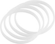 fdit 4pcs white rubber sealing o-ring gasket replacement for ninja juicer blender - improved rubber seal ring for enhanced performance logo