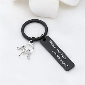 img 1 attached to 🏡 CYTING Funny Keychain: Quirky Housewarming Gift for Keeping Track of Your Keys