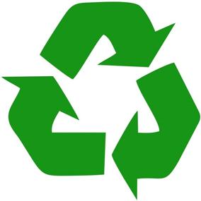 img 1 attached to 🌿 Sustainable Sassy Stickers: Green Recycle Symbol Vinyl Decal Sticker (5 inches)