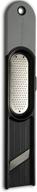 🧄 efficient ginger preparation made easy: microplane 3-in-1 ginger grater tool in sleek black and grey logo