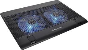 img 4 attached to 🔥 Thermaltake Massive 14 Laptop Cooling Pad with Powerful Dual 140mm Blue LED Fans & Adjustable Speed Control - Keep Your Laptop Cool & Efficient!