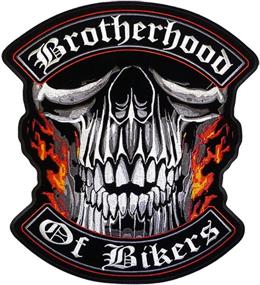 img 2 attached to 🏍️ Hot Leathers PPA5110 Biker Brotherhood Embroidered Patch - 4" x 4